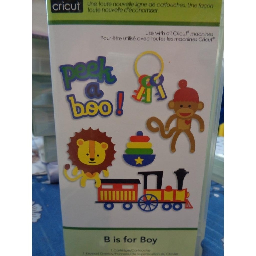 Cricut Die Cut Cartridge Lite B IS FOR BOY Scrapbooking